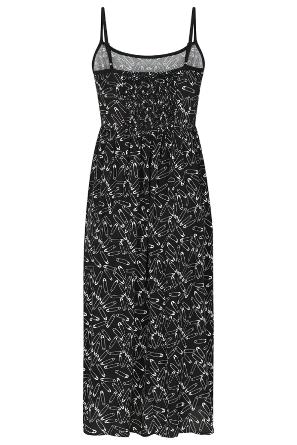 Hell Bunny Maxi Dresses | Dresses>Safety Pin Dress Black