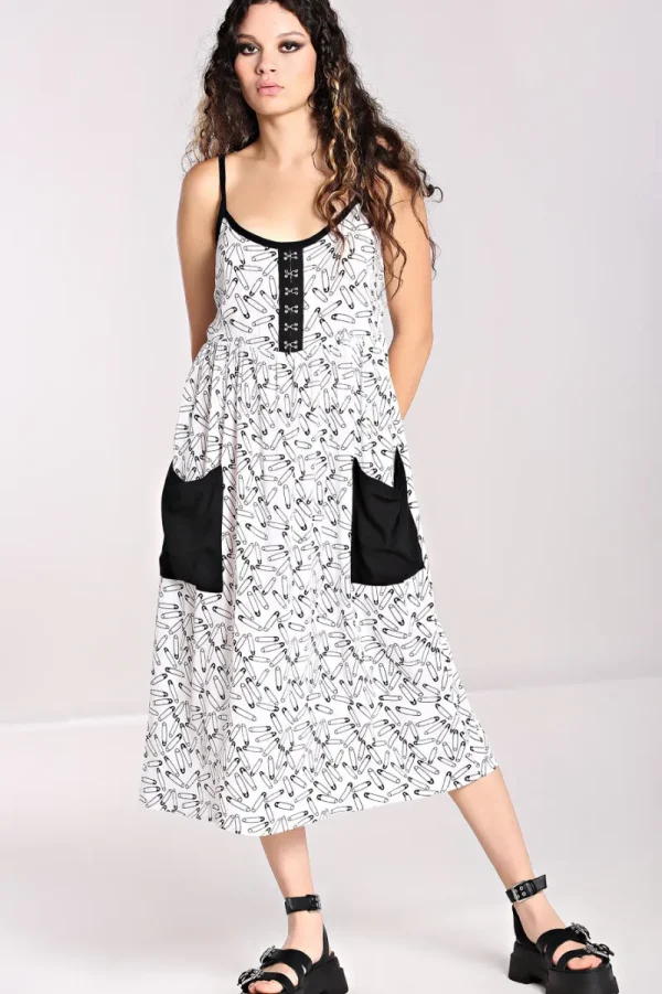 Hell Bunny Dresses | Dresses>Safety Pin Dress White