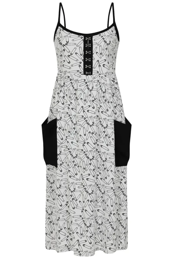 Hell Bunny Dresses | Dresses>Safety Pin Dress White