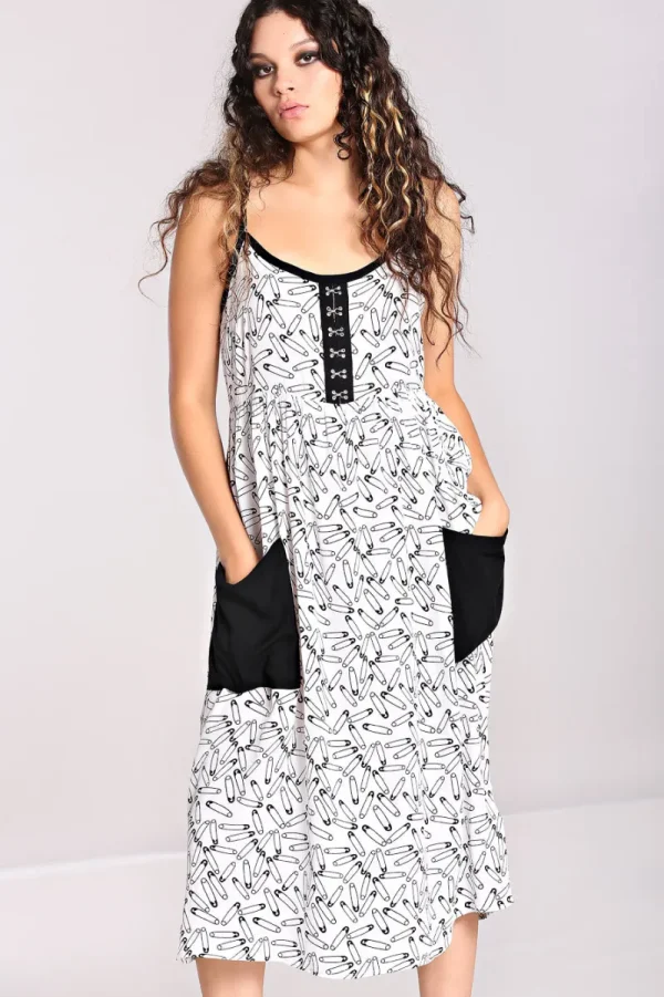 Hell Bunny Dresses | Dresses>Safety Pin Dress White