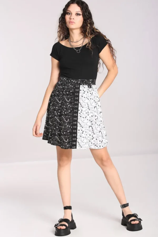 Hell Bunny Skirts | Skirts>Safety Pin Skirt Black