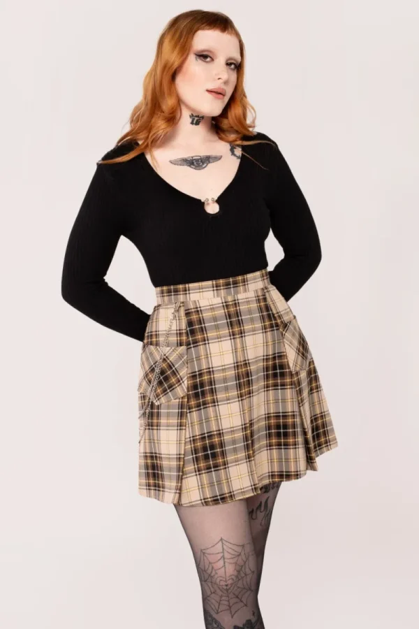 Hell Bunny Skirts | Skirts>Saffie Skirt Brown