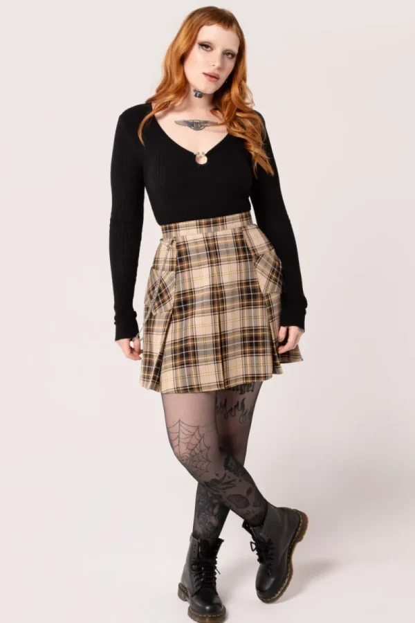 Hell Bunny Skirts | Skirts>Saffie Skirt Brown