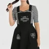 Hell Bunny Dresses | Dresses With Pockets>Samara Pinafore Dress Black