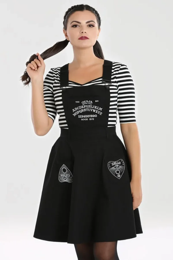 Hell Bunny Dresses | Dresses With Pockets>Samara Pinafore Dress Black