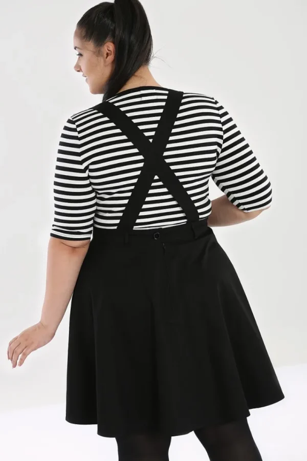 Hell Bunny Dresses | Dresses With Pockets>Samara Pinafore Dress Black