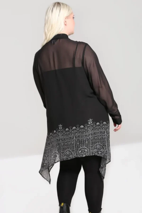 Hell Bunny Tops | Blouses>Secret Gate Tunic Black