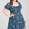 Hell Bunny Dresses | Dresses>Sianna Mini Dress Teal