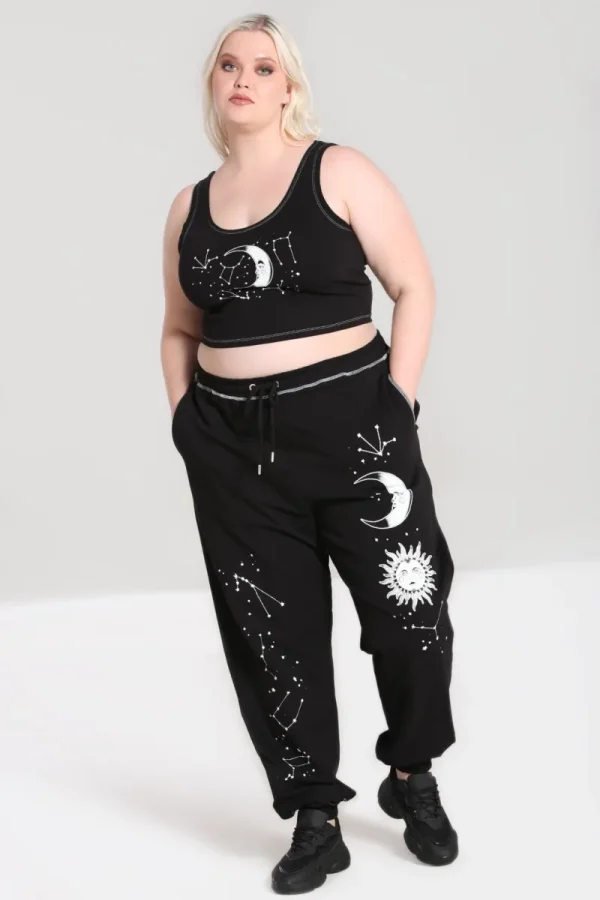 Hell Bunny Trousers & Shorts | Trousers & Shorts>Solaris Joggers Black