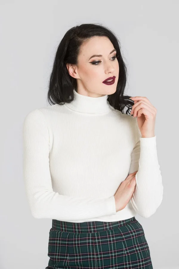 Hell Bunny Tops | Knitwear>Spiros Top-Sale Ivory