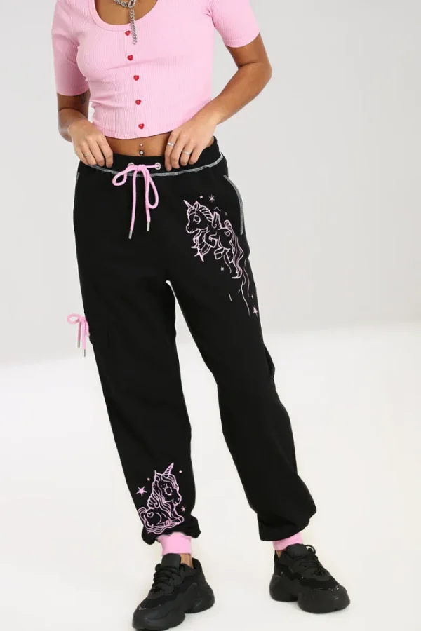 Hell Bunny Trousers & Shorts | Trousers & Shorts>Star Catcher Joggers Black