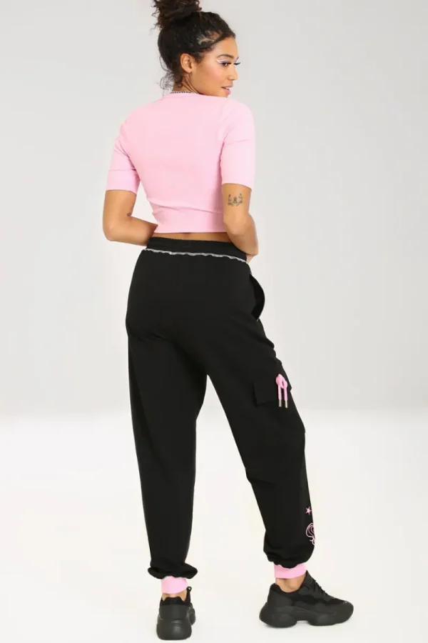 Hell Bunny Trousers & Shorts | Trousers & Shorts>Star Catcher Joggers Black