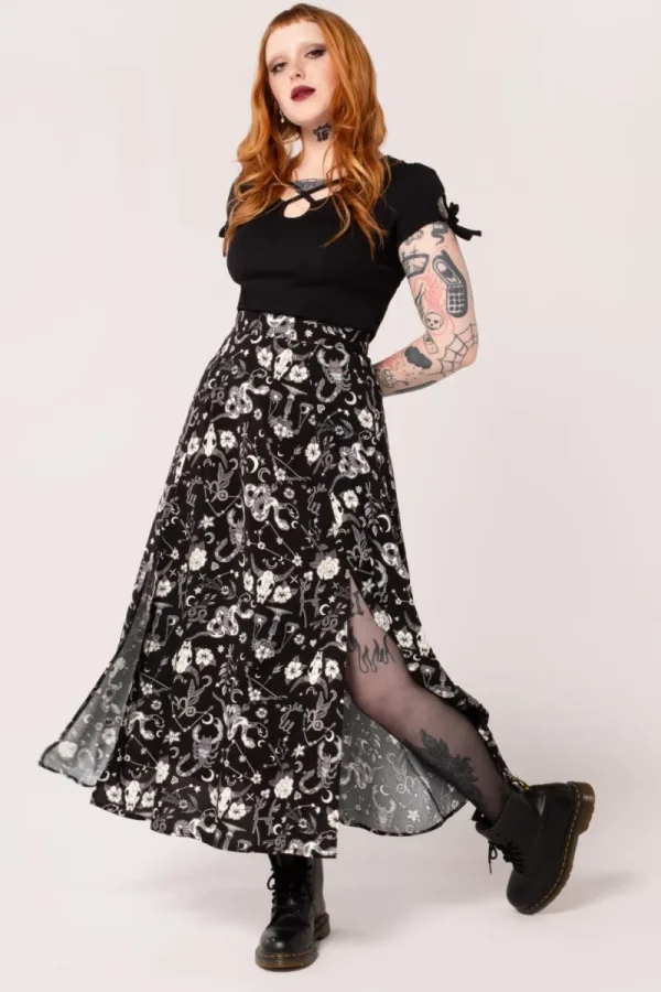 Hell Bunny Skirts | Skirts>Star Sign Skirt Black