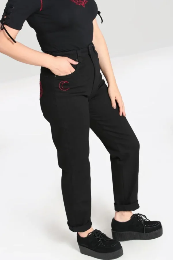 Hell Bunny Trousers & Shorts | Trousers & Shorts>Tallulah Jeans Black