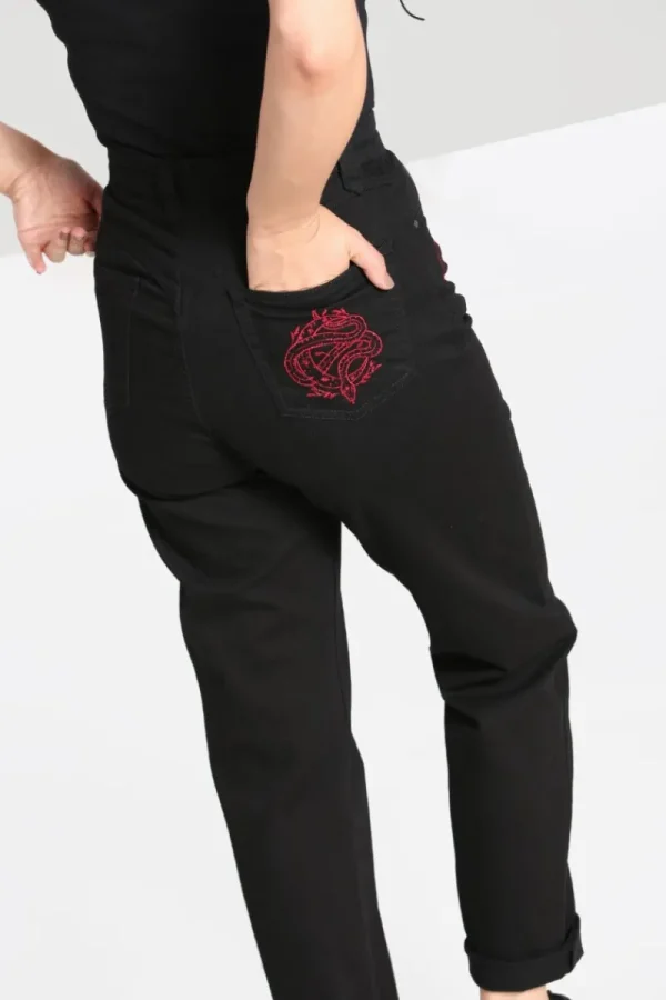 Hell Bunny Trousers & Shorts | Trousers & Shorts>Tallulah Jeans Black