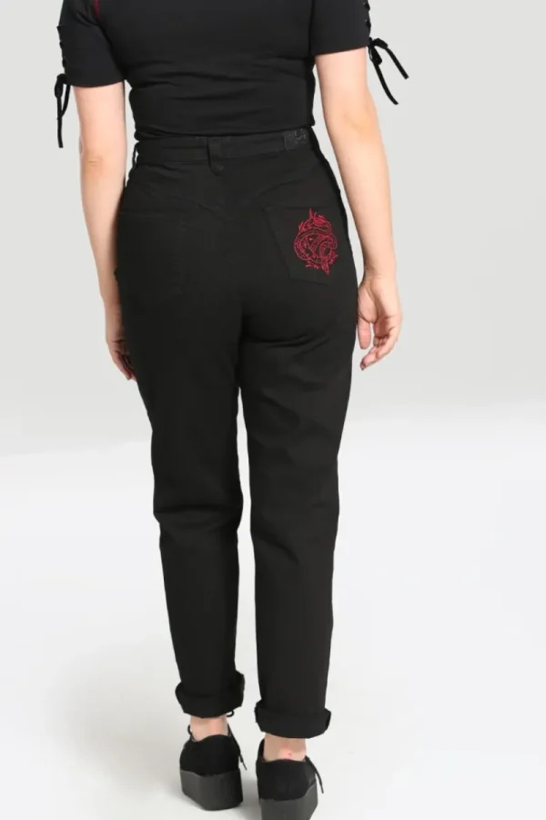 Hell Bunny Trousers & Shorts | Trousers & Shorts>Tallulah Jeans Black