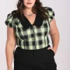 Hell Bunny Tops | Blouses>Tammy Blouse Black