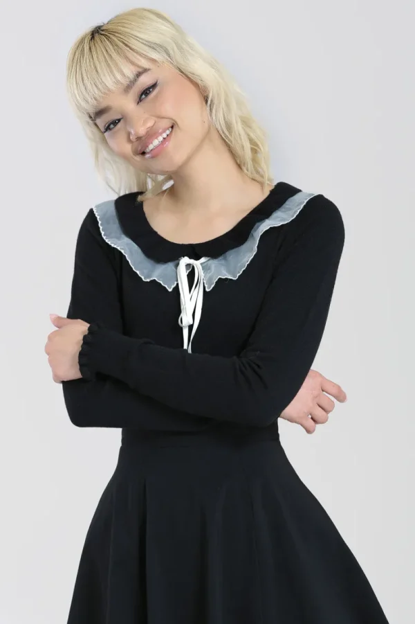 Hell Bunny Knitwear | Knitwear>Tatiana Jumper Black