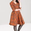 Hell Bunny Dresses | Dresses>Tawny Mid Dress Brown