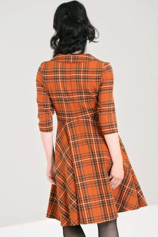 Hell Bunny Dresses | Dresses>Tawny Mid Dress Brown