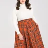 Hell Bunny Skirts | Skirts>Tawny Skirt Brown