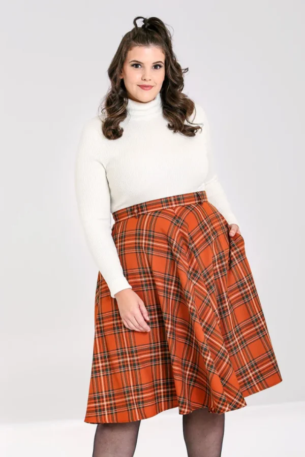 Hell Bunny Skirts | Skirts>Tawny Skirt Brown