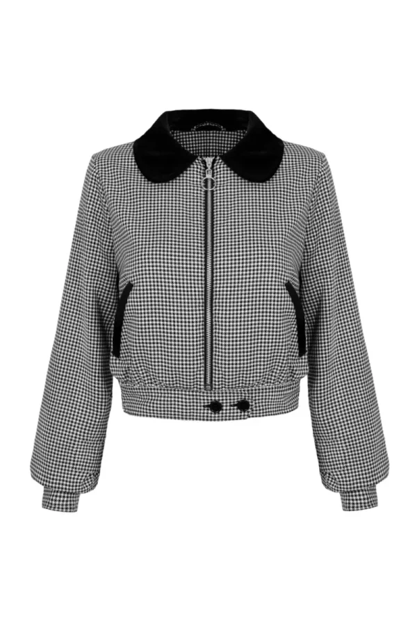 Hell Bunny Coats & Jackets | Coats & Jackets>Teddy Jacket Black/White