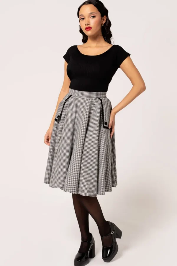 Hell Bunny Skirts | Skirts>Teddy Skirt Black/White