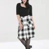 Hell Bunny Skirts | Skirts>Teen Spirit Mid Skirt Black-White