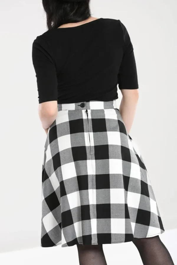 Hell Bunny Skirts | Skirts>Teen Spirit Mid Skirt Black-White