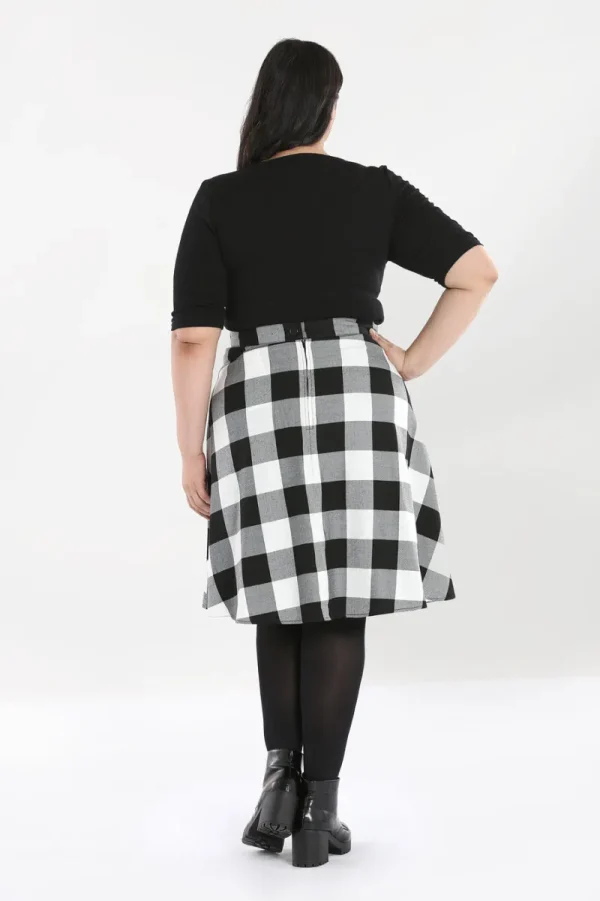 Hell Bunny Skirts | Skirts>Teen Spirit Mid Skirt Black-White