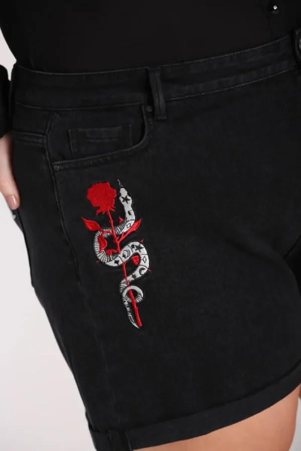 Hell Bunny Trousers & Shorts | Trousers & Shorts>Temptation Shorts Black