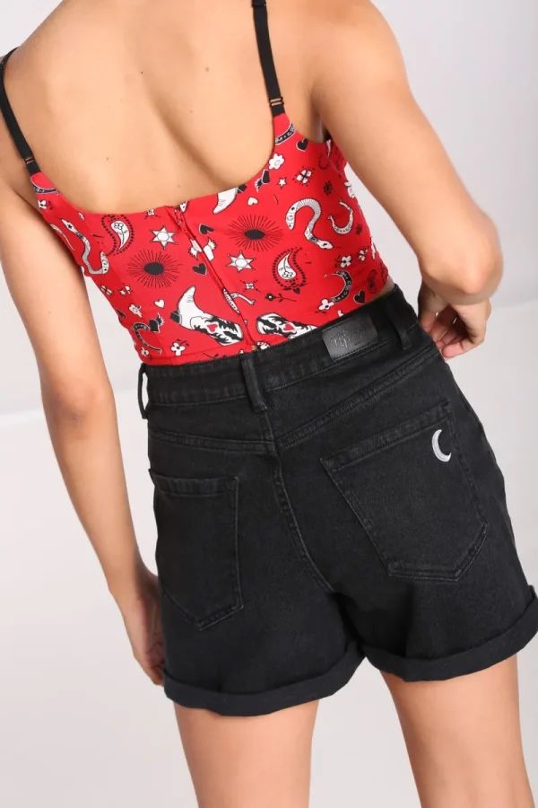 Hell Bunny Trousers & Shorts | Trousers & Shorts>Temptation Shorts Black