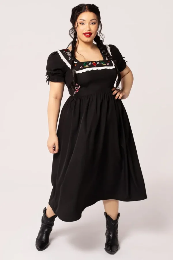 Hell Bunny Dresses | Maxi Dresses>Tessie Maxi Dress Black