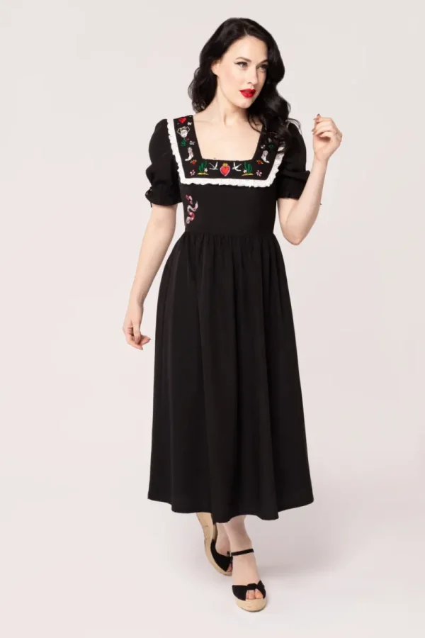 Hell Bunny Dresses | Maxi Dresses>Tessie Maxi Dress Black