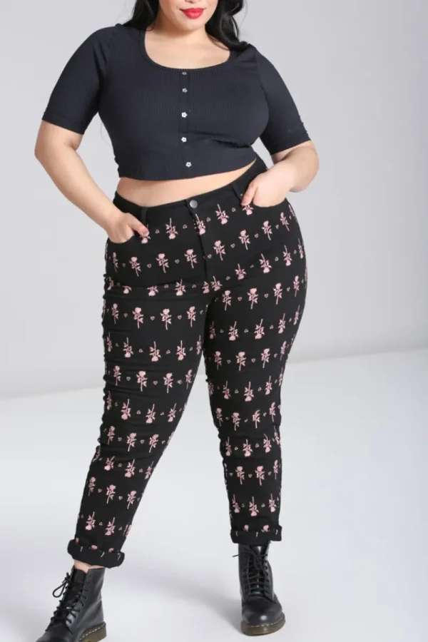 Hell Bunny Trousers & Shorts | Trousers & Shorts>The Lover Jeans Black