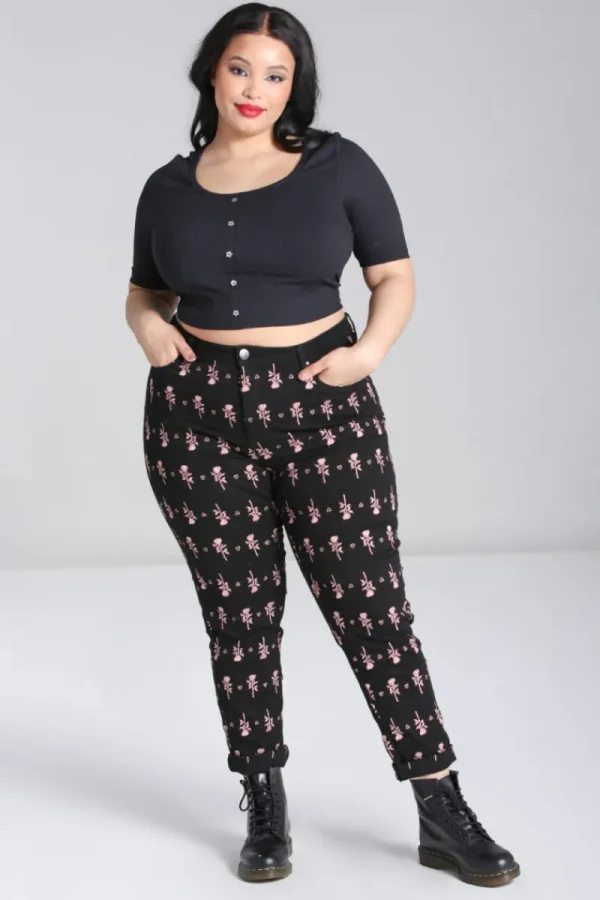 Hell Bunny Trousers & Shorts | Trousers & Shorts>The Lover Jeans Black