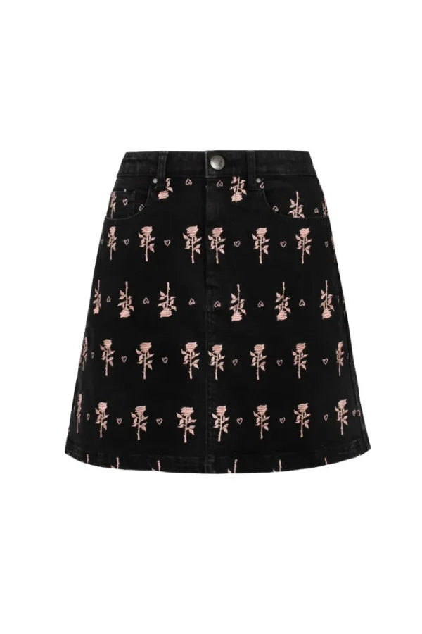 Hell Bunny Skirts | Denim>The Lover Skirt Black