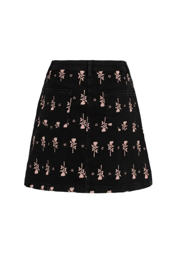 Hell Bunny Skirts | Denim>The Lover Skirt Black