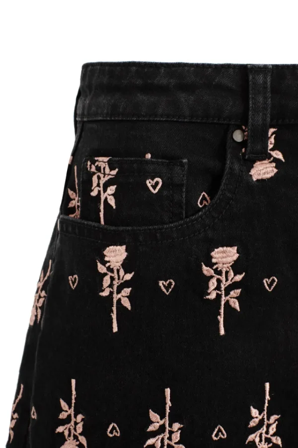 Hell Bunny Skirts | Denim>The Lover Skirt Black