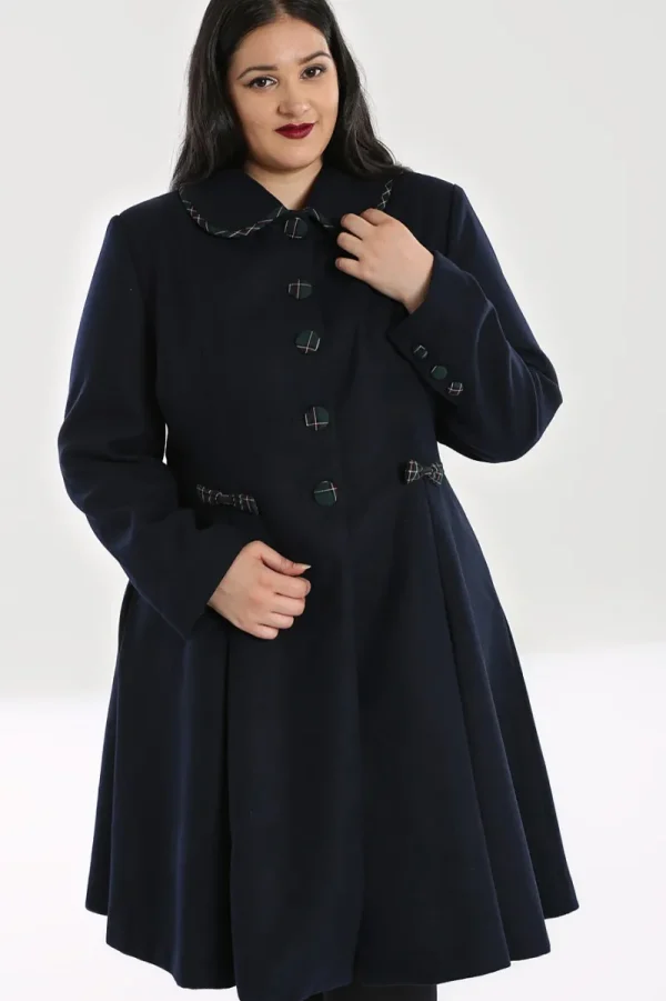 Hell Bunny Coats & Jackets | Coats & Jackets>Tiddlywinks Coat Navy