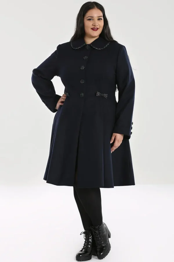 Hell Bunny Coats & Jackets | Coats & Jackets>Tiddlywinks Coat Navy