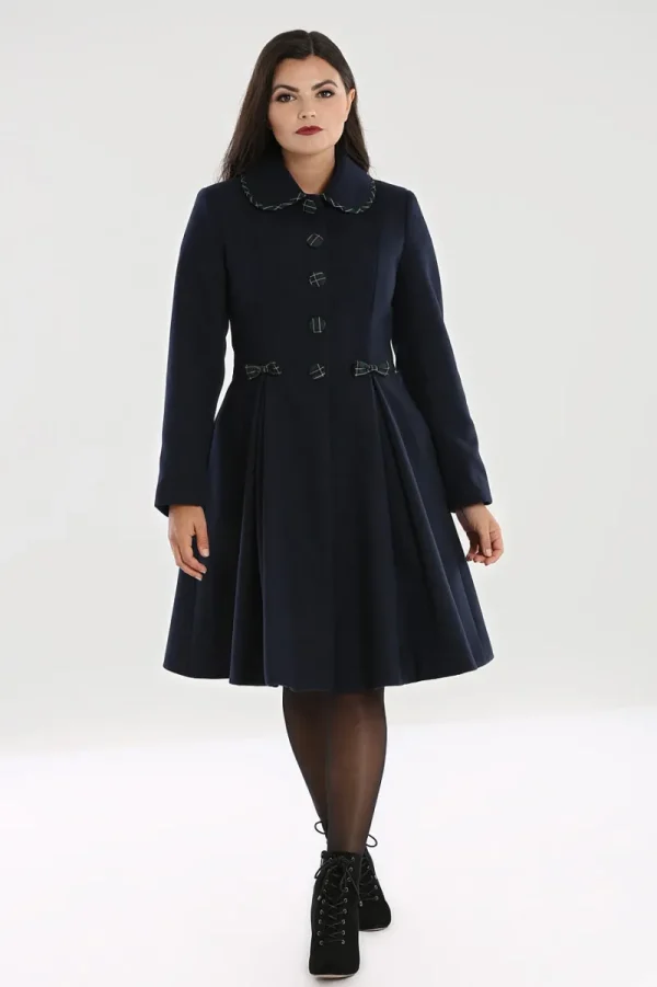 Hell Bunny Coats & Jackets | Coats & Jackets>Tiddlywinks Coat Navy