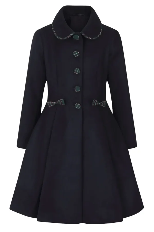 Hell Bunny Coats & Jackets | Coats & Jackets>Tiddlywinks Coat Navy