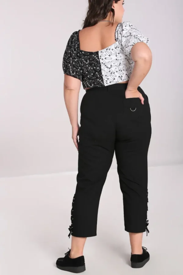 Hell Bunny Trousers & Shorts | Trousers & Shorts>Tifa Trousers Black