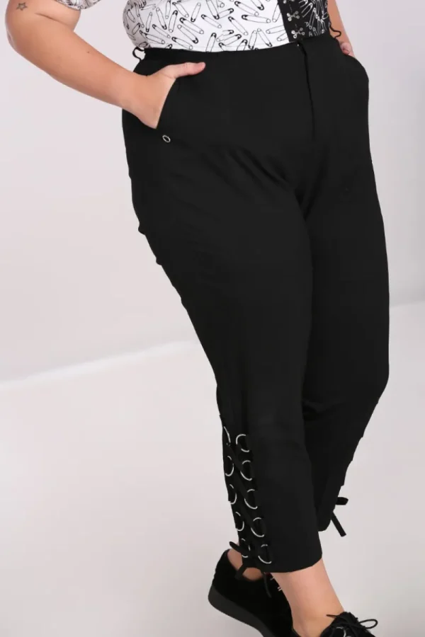 Hell Bunny Trousers & Shorts | Trousers & Shorts>Tifa Trousers Black