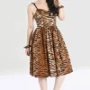 Hell Bunny Dresses>Tora 50's Dress Brown