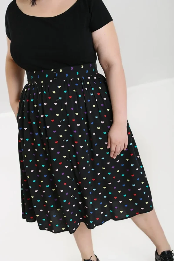 Hell Bunny Skirts | Skirts>True Love Skirt Black