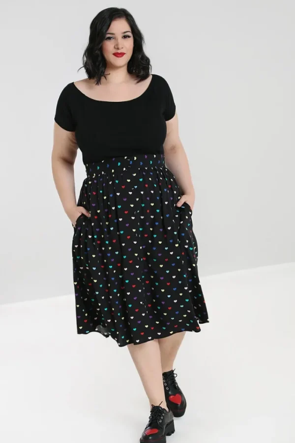 Hell Bunny Skirts | Skirts>True Love Skirt Black