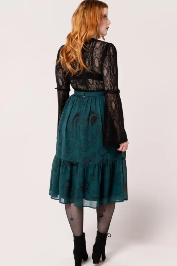 Hell Bunny Skirts | Skirts>Venom Skirt DarkGreen